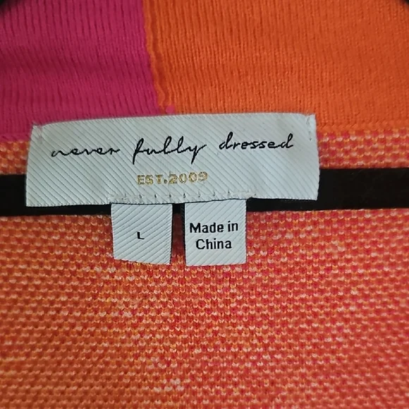 Never Fully Dressed Pink and Orange Heart Sun Cardigan - Picture 2 of 4